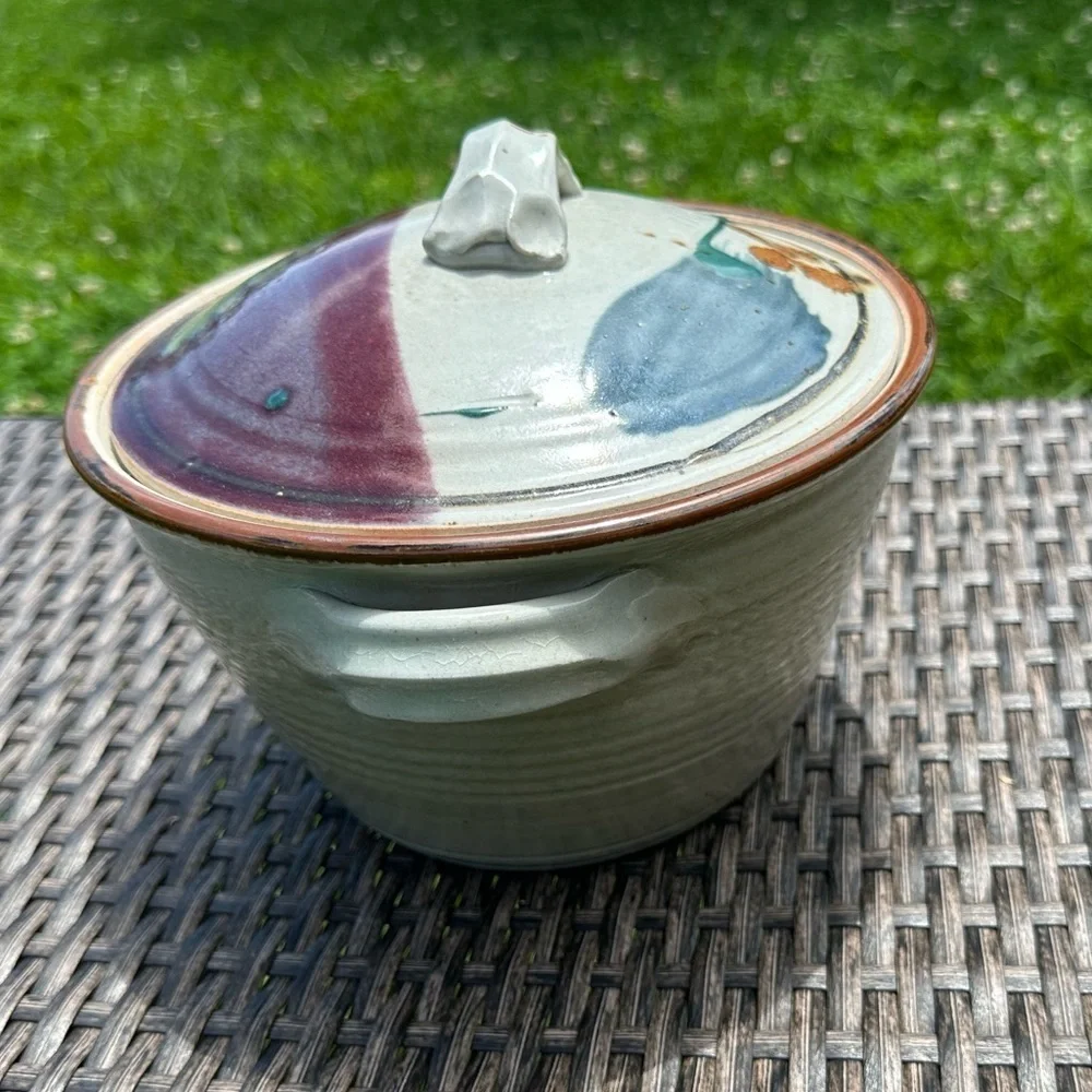 Vintage Native American Pottery Casserole Dish